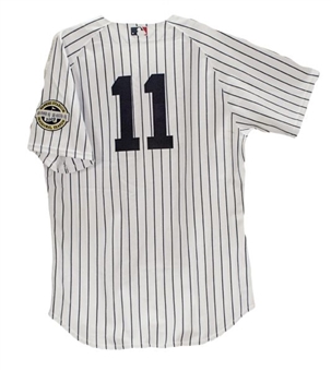 2009 Brett Gardner Game Worn New York Yankees Jersey (MLB and Steiner Auth)